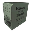 Book set titled 'Heroes of the Forest' with a forest illustration on the cover.